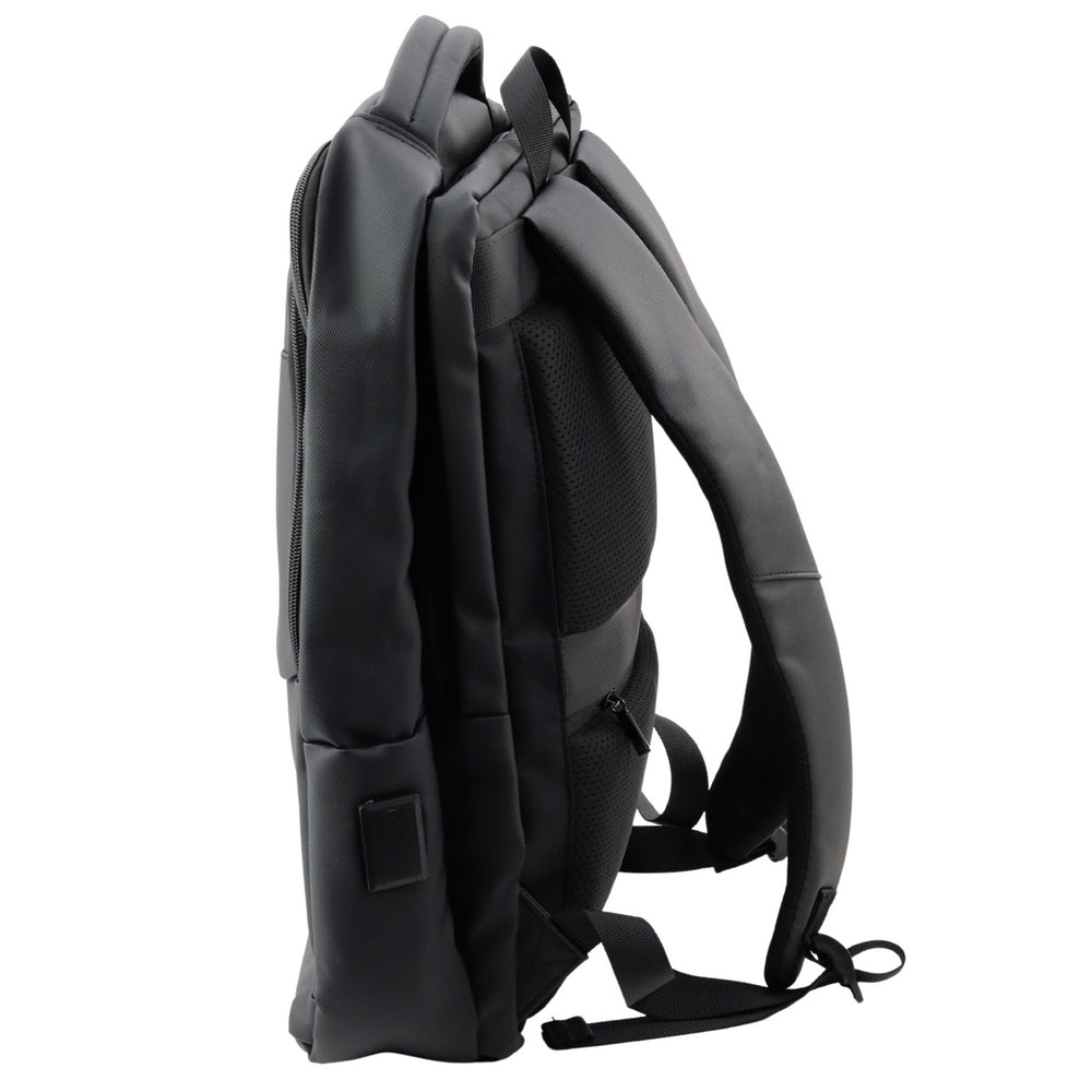 Cityryggsäck svart 16L med laptopficka och USB-kabel 41x29x14 cm