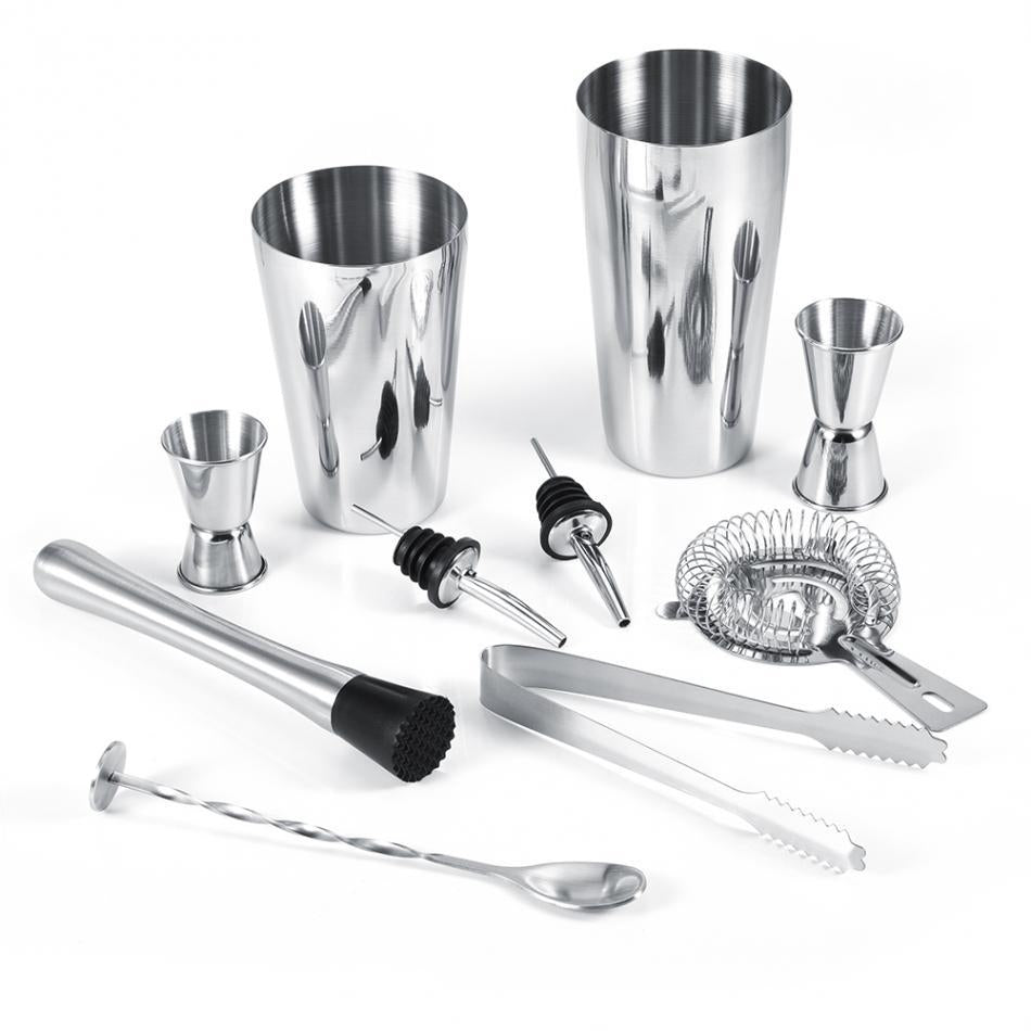 Cocktailset 13 delar med shakers 600/700 ml, rostfritt stål