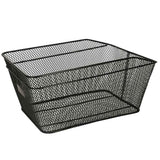 Cykelkorg för bagagebärare i metall svart 41x29 cm universalfäste