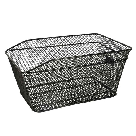 Cykelkorg för bagagebärare i metall svart 41x29 cm universalfäste