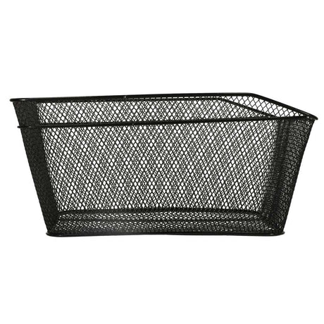 Cykelkorg för bagagebärare i metall svart 41x29 cm universalfäste