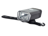 Cykellampa fram LED 180 lm USB-laddning svart 8 cm med fäste