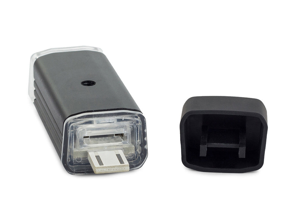 Cykellampa fram LED 180 lm USB-laddning svart 8 cm med fäste