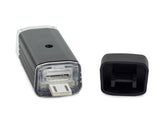 Cykellampa fram LED 180 lm USB-laddning svart 8 cm med fäste