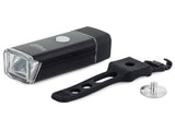 Cykellampa fram LED 180 lm USB-laddning svart 8 cm med fäste