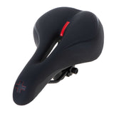 Cykelsadel komfort skum med tryckavlastande öppning svart 27x15,5 cm