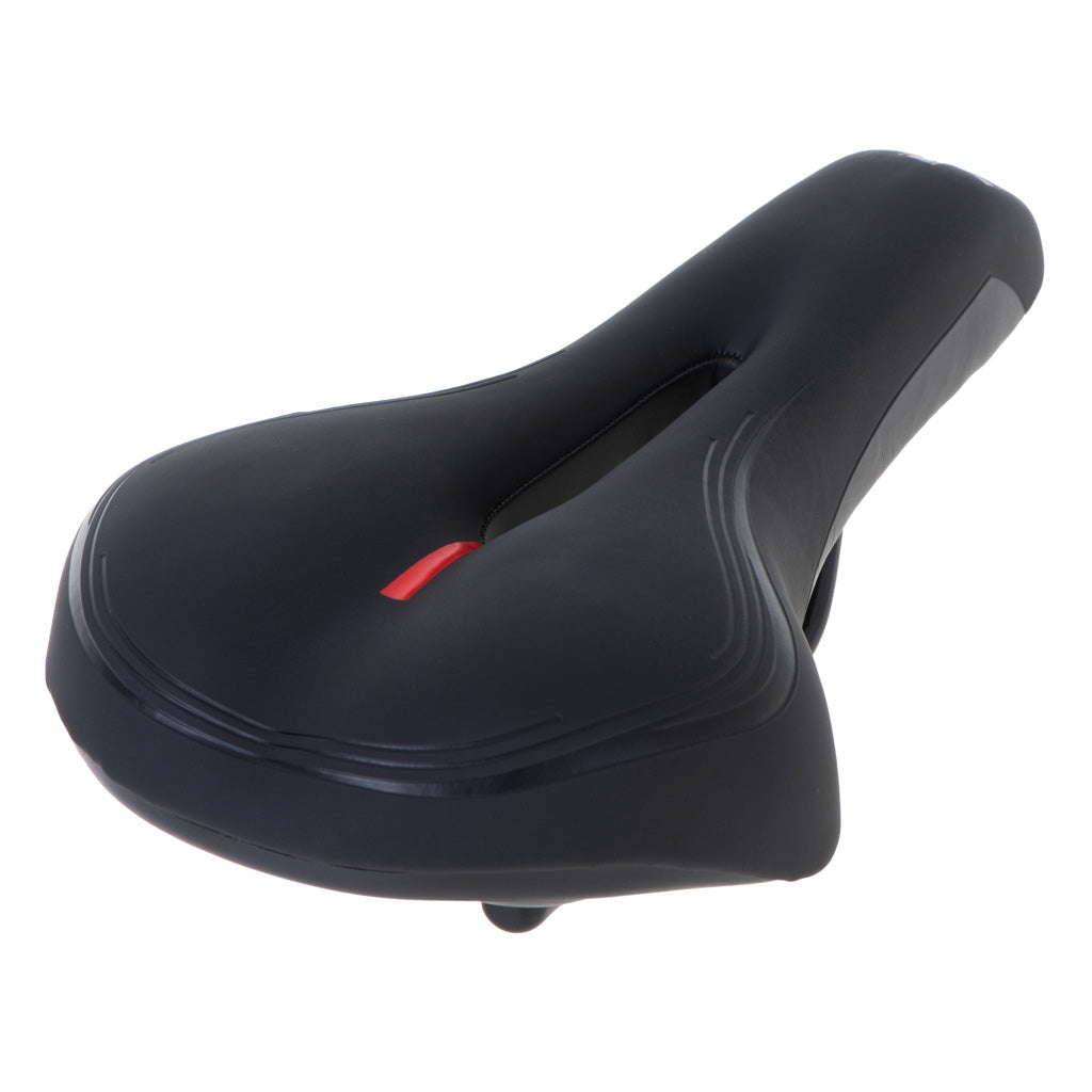 Cykelsadel sport unisex med mittöppning skumfyllning 27x15,5 cm