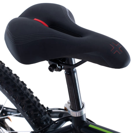 Cykelsadel sport unisex med mittöppning skumfyllning 27x15,5 cm