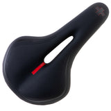 Cykelsadel sport unisex med mittöppning skumfyllning 27x15,5 cm