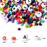 DIY Pärllåda Seed Beads & Bokstavspärlor – 3900 Pärlor för