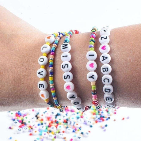 DIY Pärllåda Seed Beads & Bokstavspärlor – 3900 Pärlor för