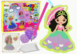 DIY diamantmålning nyckelring prinsessa set med 6 färger, från 6 år