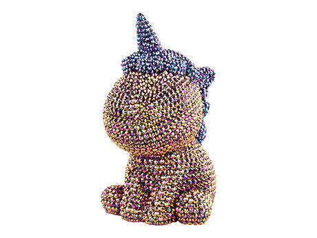 DIY diamantmålning set enhörning 20 cm med kristaller och lim, 6+ år