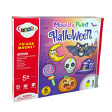 DIY hantverkskit Halloween magneter i gips med 6 färger och formar
