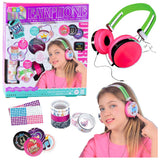 DIY hörlurar kreativitetskit för barn 6+ trådade over-ear med dekoration