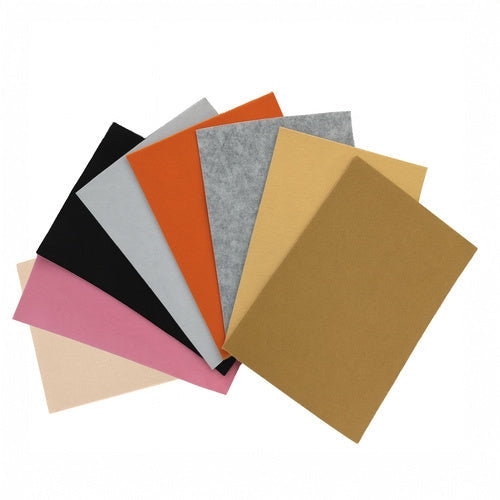 DIY kattmasker i filt 6-pack 17x18 cm vit pysselset för barn