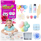 DIY pysselsats squishy kattklor 28 delar med geler, färger & dekoration