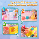 DIY squishy skaparkit kawaii kaniner & desserter – gör 6 figurer