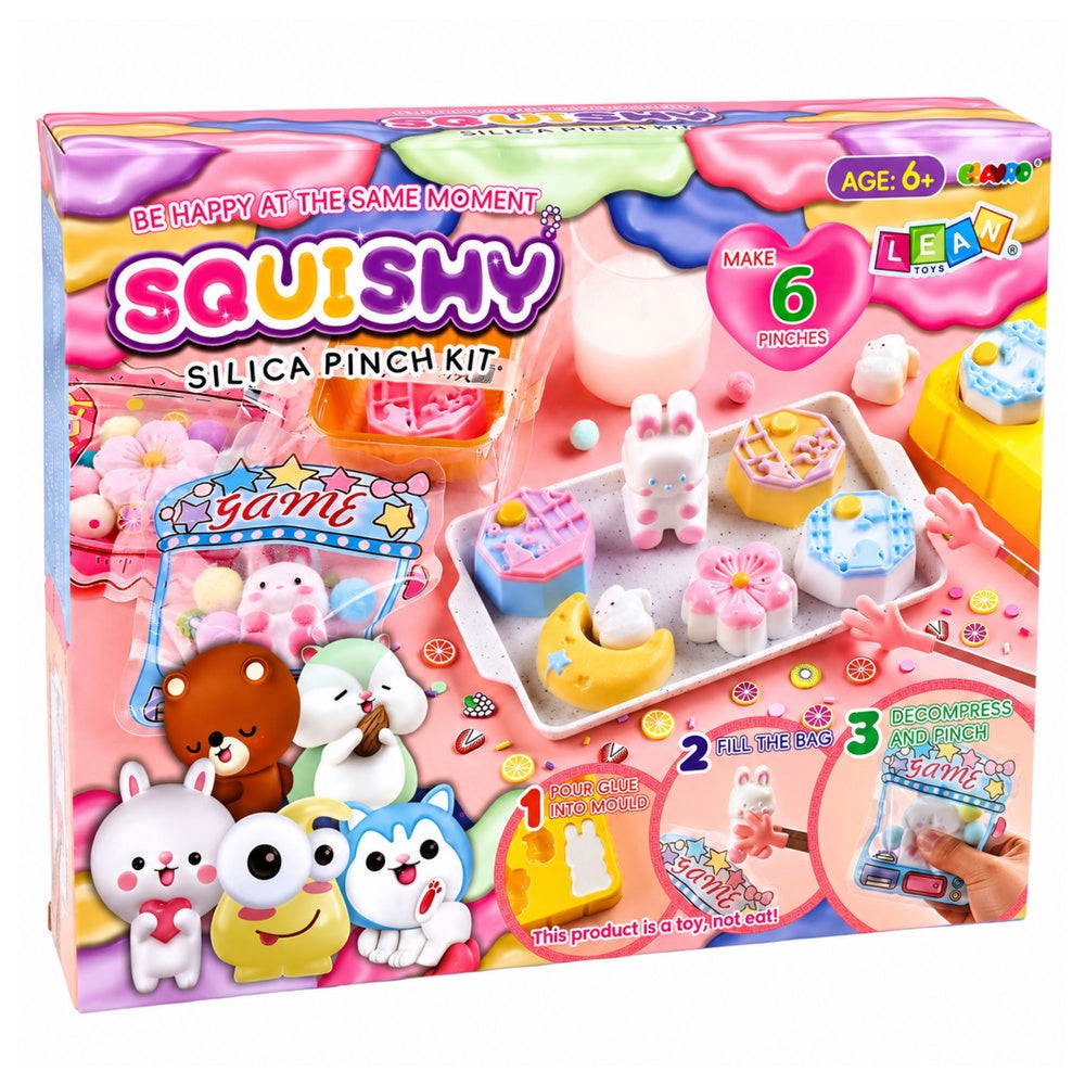 DIY squishy skaparkit kawaii kaniner & desserter – gör 6 figurer
