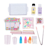 DIY squishy skaparkit med färgändring, silikonformar, 6 figurer