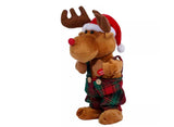 Dansande och sjungande julren 32 cm, sjunger Jingle Bells, 3xAA
