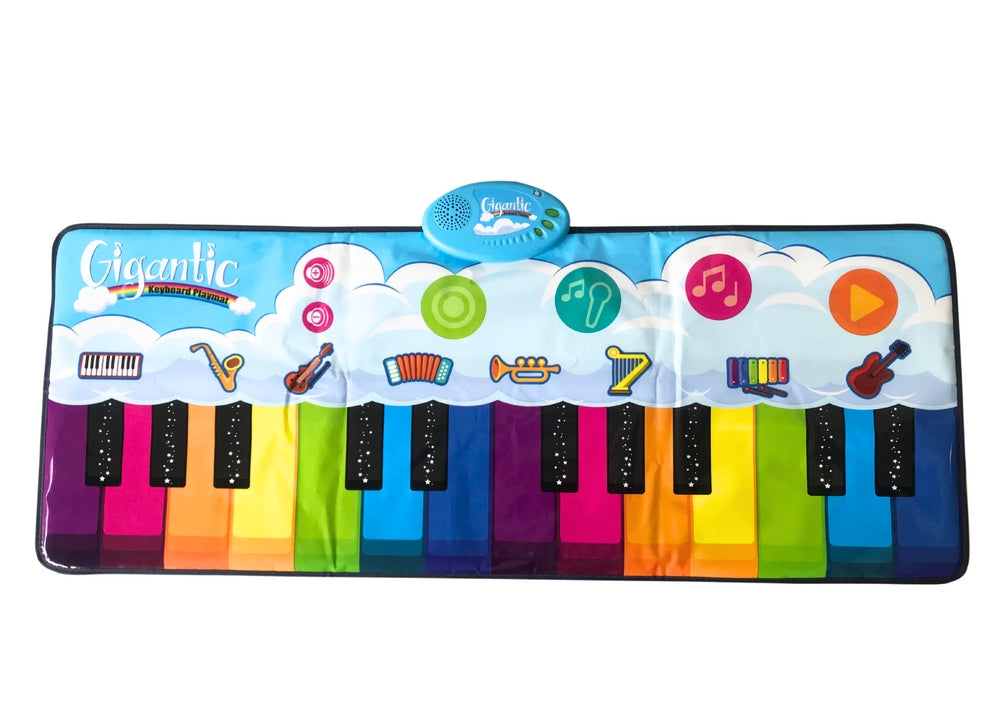 Dansmatta piano för barn 120x46 cm med 8 instrument och 10 melodier
