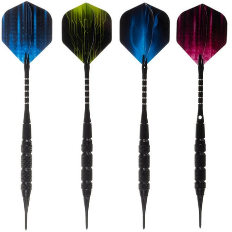 Dartset mjuka spetsar 18 g 12 pilar + 100 spetsar med verktyg