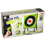 Darttavla med ställning och kastset 10 delar (5 yxor, 5 shuriken)