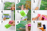 Diamond painting-set trädmotiv 30x30 cm runda diamanter