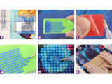 Diamond painting-set trädmotiv 30x30 cm runda diamanter