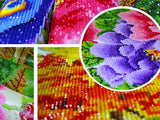 Diamond painting-set trädmotiv 30x30 cm runda diamanter