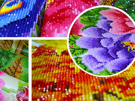 Diamond painting-set trädmotiv 30x30 cm runda diamanter