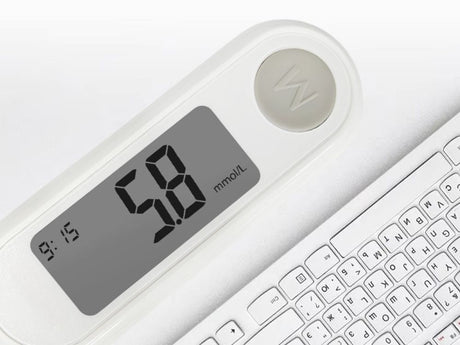 Digital blodsockermätare kit med 50 teststickor + 50 lansetter