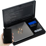 Digital fickvåg 500 g/0,1 g med tare och bakgrundsbelyst display