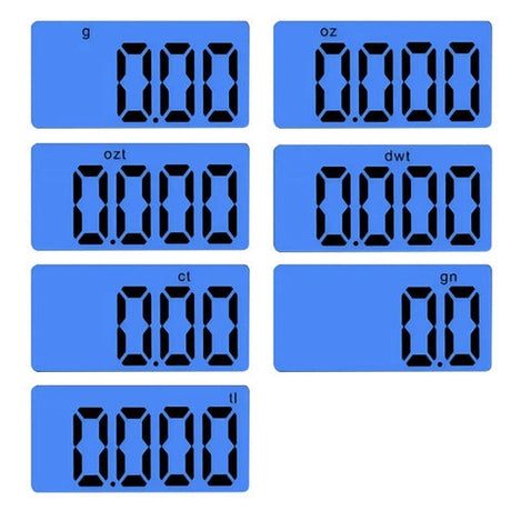 Digital fickvåg 500 g/0,1 g med tare och bakgrundsbelyst display