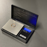 Digital fickvåg 500 g/0,1 g med tare och bakgrundsbelyst display