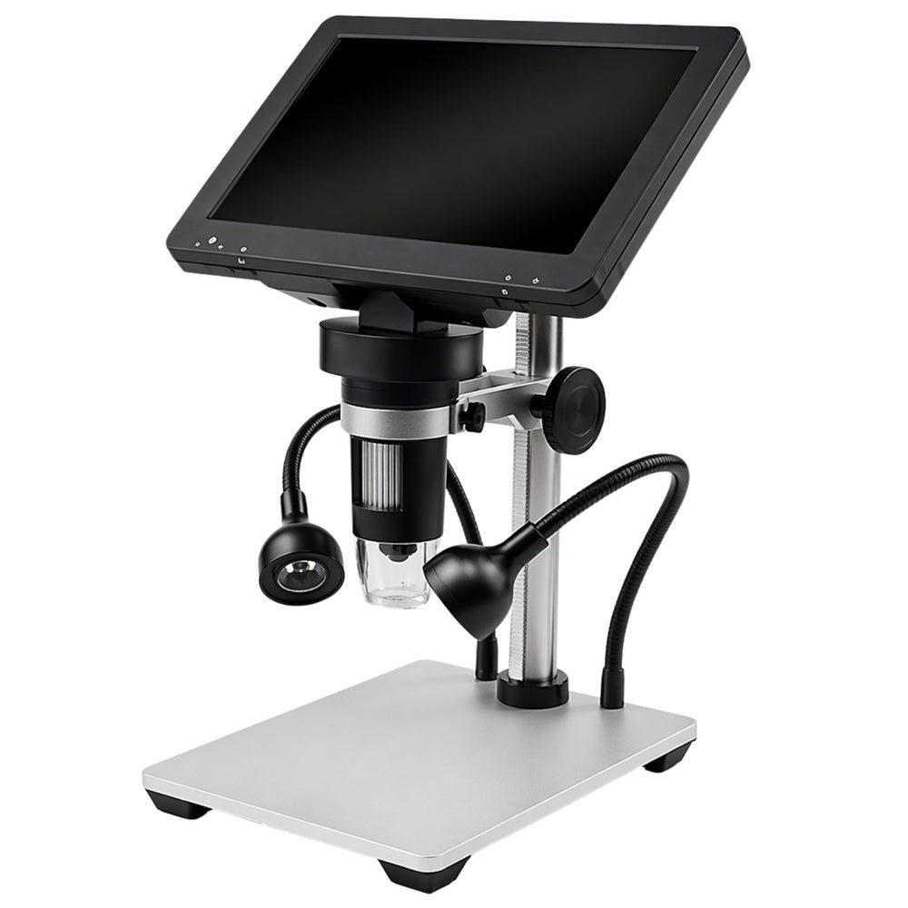 Digitalmikroskop 7" LCD 1200x 12MP 1080P med LED och SD-kortstöd