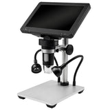 Digitalmikroskop 7" LCD 1200x 12MP 1080P med LED och SD-kortstöd