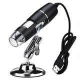 Digitalt USB-mikroskop 1000x med LED-belysning och stativ