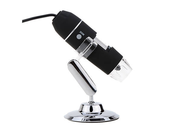 Digitalt USB-mikroskop 1000x med LED-belysning och stativ