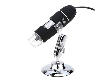 Digitalt USB-mikroskop 1000x med LED-belysning och stativ