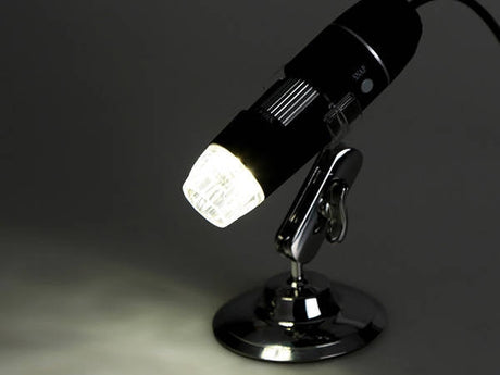 Digitalt USB-mikroskop 1000x med LED-belysning och stativ