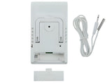 Digital termometer/hygrometer med extern probe -50 till 90°C gul/vit