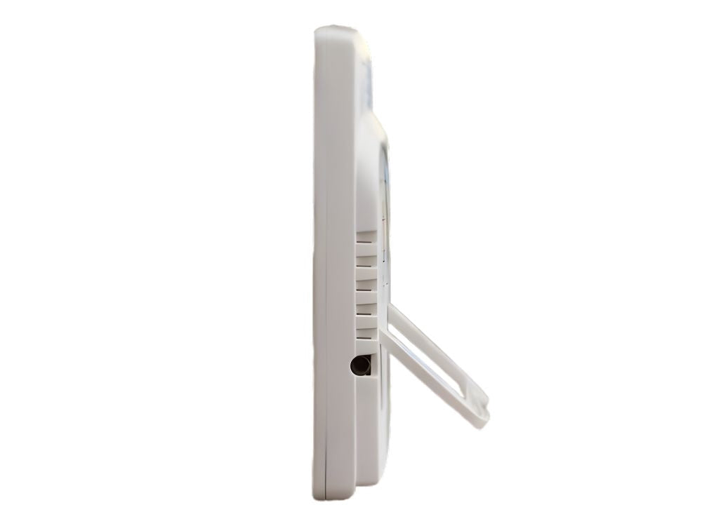 Digital termometer/hygrometer med extern probe -50 till 90°C gul/vit