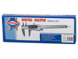 Digitalt skjutmått 150 mm i rostfritt stål 0,02 mm med fodral