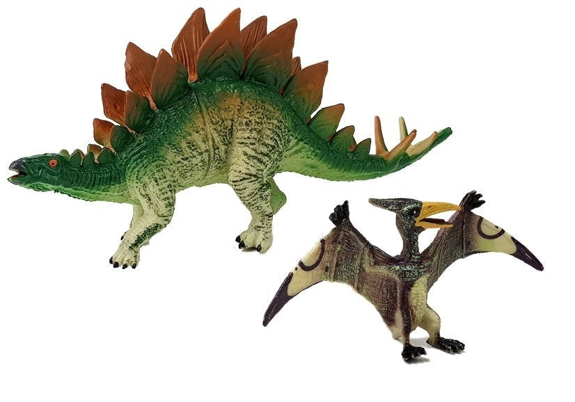 Dinosauriefigur Stegosaurus 8 cm i gummi, från 3 år, CE/EN71
