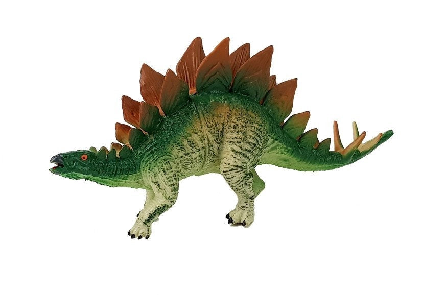 Dinosauriefigur Stegosaurus 8 cm i gummi, från 3 år, CE/EN71