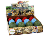 Dinosaurieägg med byggbar dinosauriefigur 9 cm, välj färg röd/grön/blå