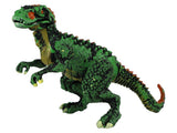 Dinosaurieägg med byggbar dinosauriefigur 9 cm, välj färg röd/grön/blå