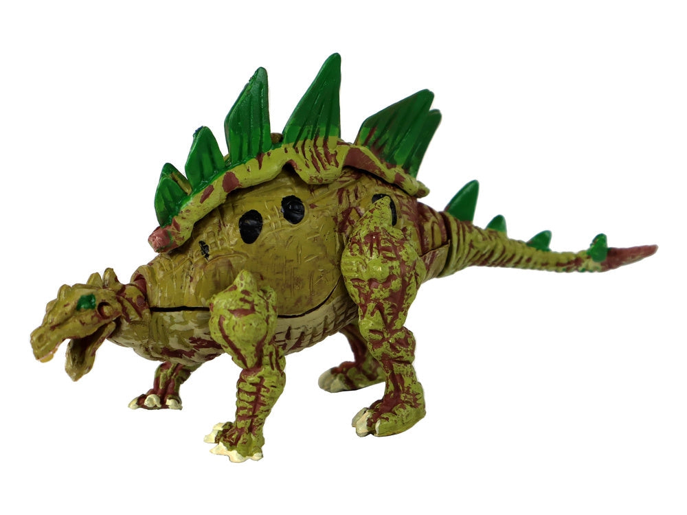 Dinosaurieägg med byggbar dinosauriefigur 9 cm, välj färg röd/grön/blå